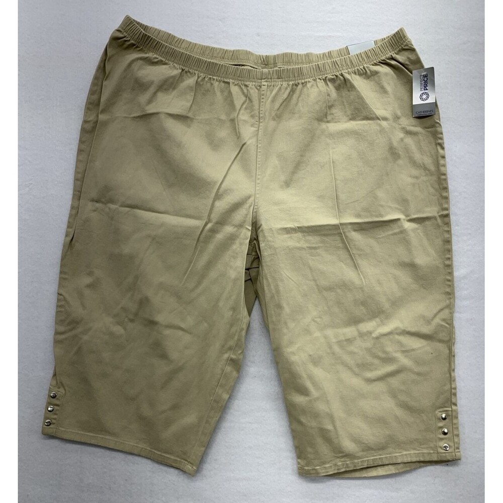 Everyday By Catherines Womens Bermuda Shorts Size 5XL Elastic Waist Travel NWT